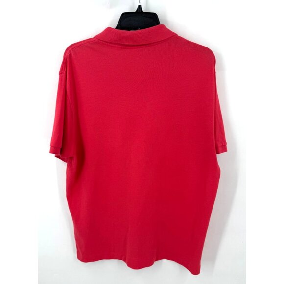 Lacoste Mens Classic Fit Cotton Polo Coral Size XL Pink Collared Golf Athletic - Picture 5 of 6